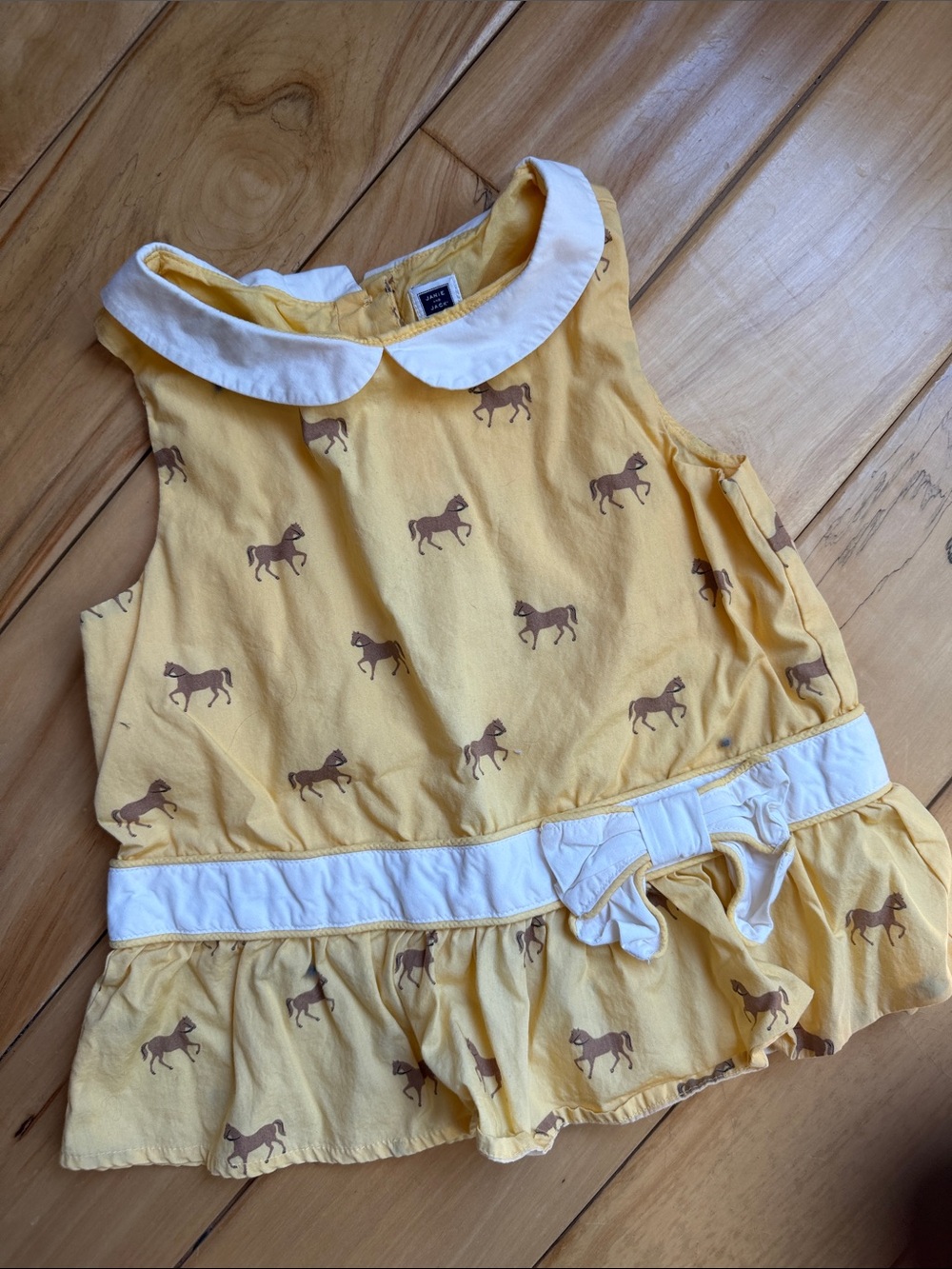 Janie and Jack Horse Top w/Bow - Sz. 6